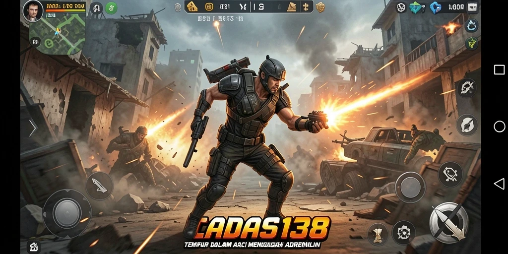 Tampilan gameplay <strong>CADAS138</strong> yang mendebarkan dan penuh aksi.