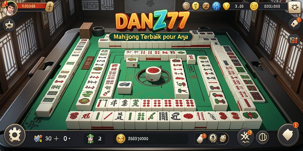Screenshot gameplay DAN777 menampilkan ubin Mahjong yang menarik dan antarmuka yang intuitif.