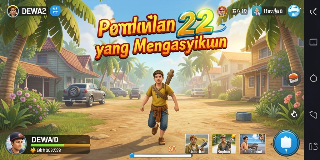 Screenshot gameplay <strong>DEWA22</strong> memperlihatkan keseruan interaksi pemain.