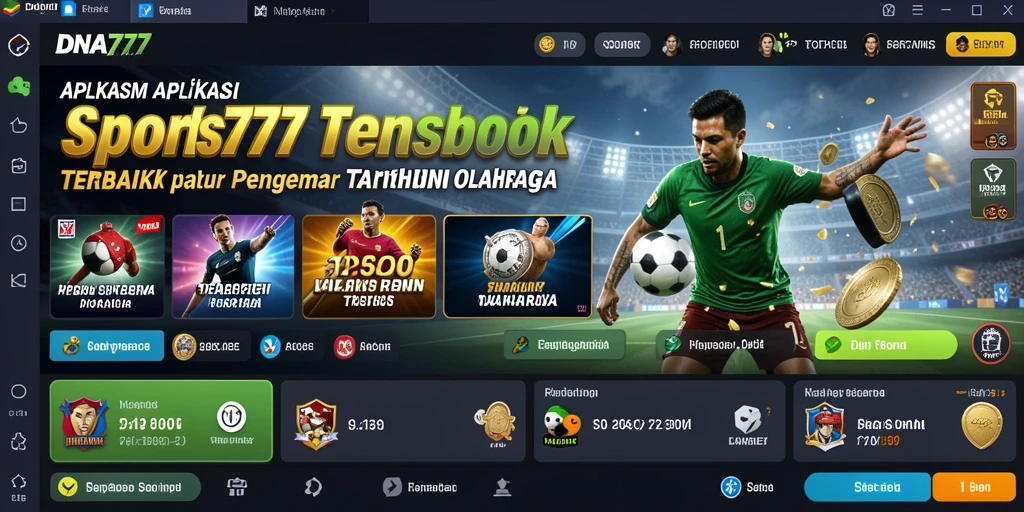 Tangkapan layar gameplay <strong>DNA777</strong> yang menunjukkan antarmuka taruhan olahraga.