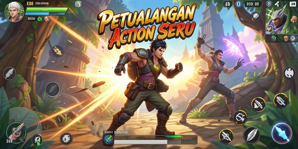 Tangkapan layar dari gameplay mendebarkan E88 saat beraksi.