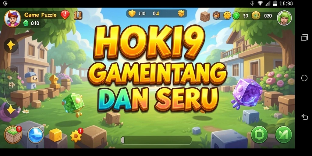 Tampilan gameplay HOKI9 dengan tantangan Puzzle yang seru.