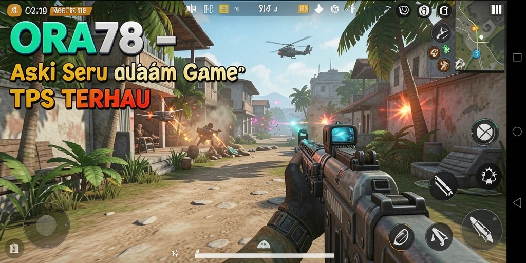 Screenshot Gameplay ORA78 dengan aksi menegangkan di TPS.