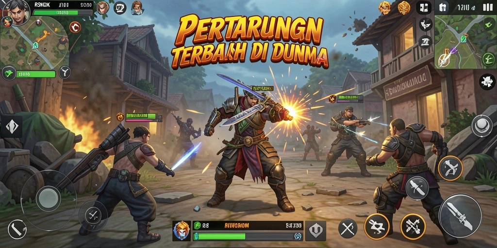 Gameplay RSNOK yang menegangkan dengan duel karakter super.