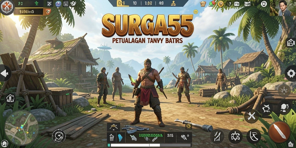 Screenshot gameplay SURGA55 menampilkan aksi petualangan yang mendebarkan.