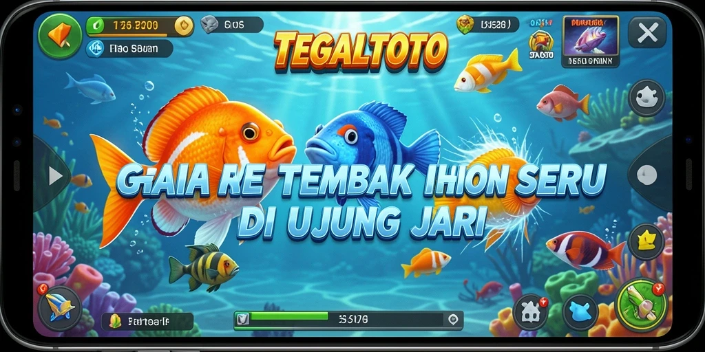 Screenshot menunjukkan serunya gameplay Tembak Ikan di TEGALTOTO.