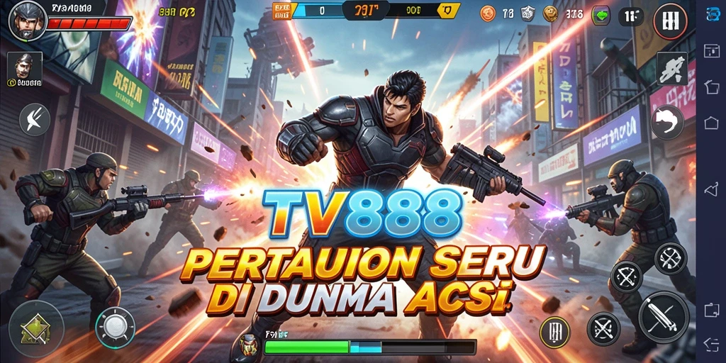 Gameplay seru dan beraksi cepat dalam TV888.
