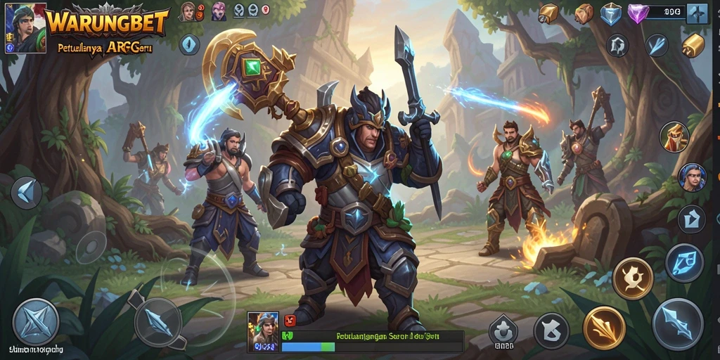 Tampilan seru dari gameplay WARUNGBET yang menegangkan.